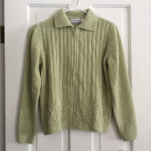 alfred dunner zip up sweaters